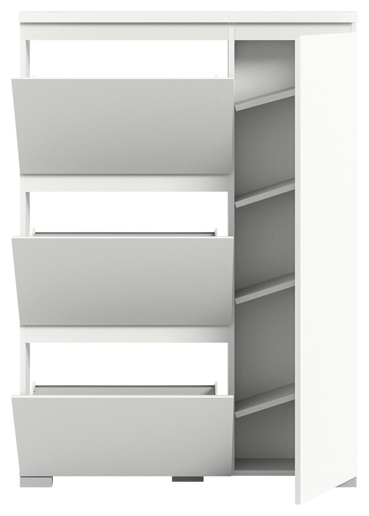 Schuhschrank Shoelove weiß B/H/T: ca. 95x130x18 cm Shoelove - weiß (95,00/130,00/18,00cm) - xonox.home