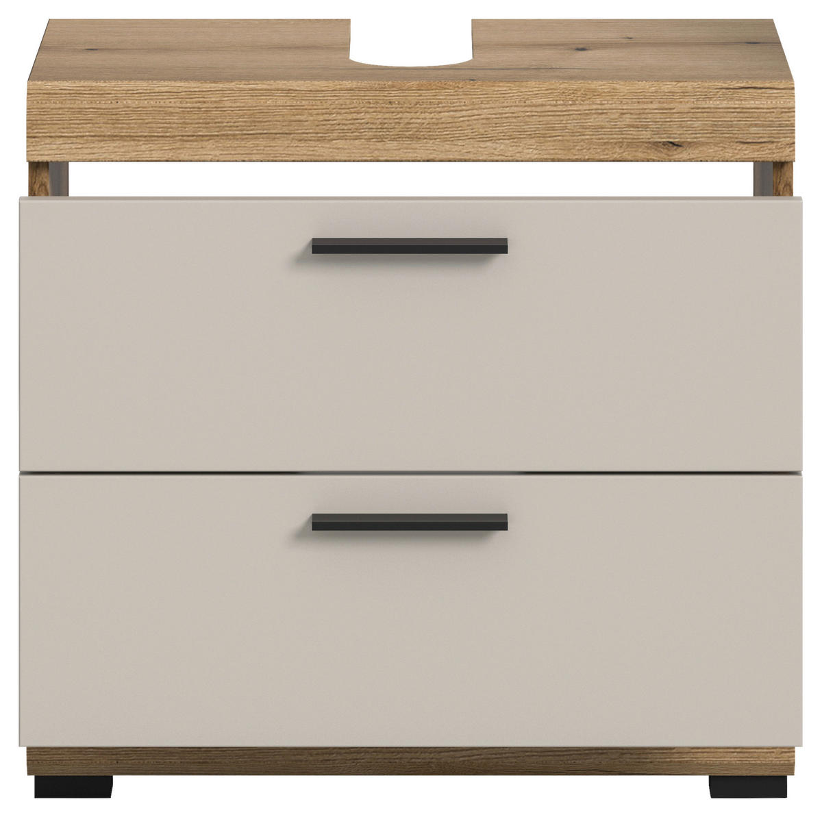 Waschbeckenunterschrank Scout Evoke Oak Nachbildung Kaschmirgrau Nachbildung B/H/T: ca. 60x56x34 cm Scout - Kaschmirgrau (60,00/56,00/34,00cm) - xonox.home
