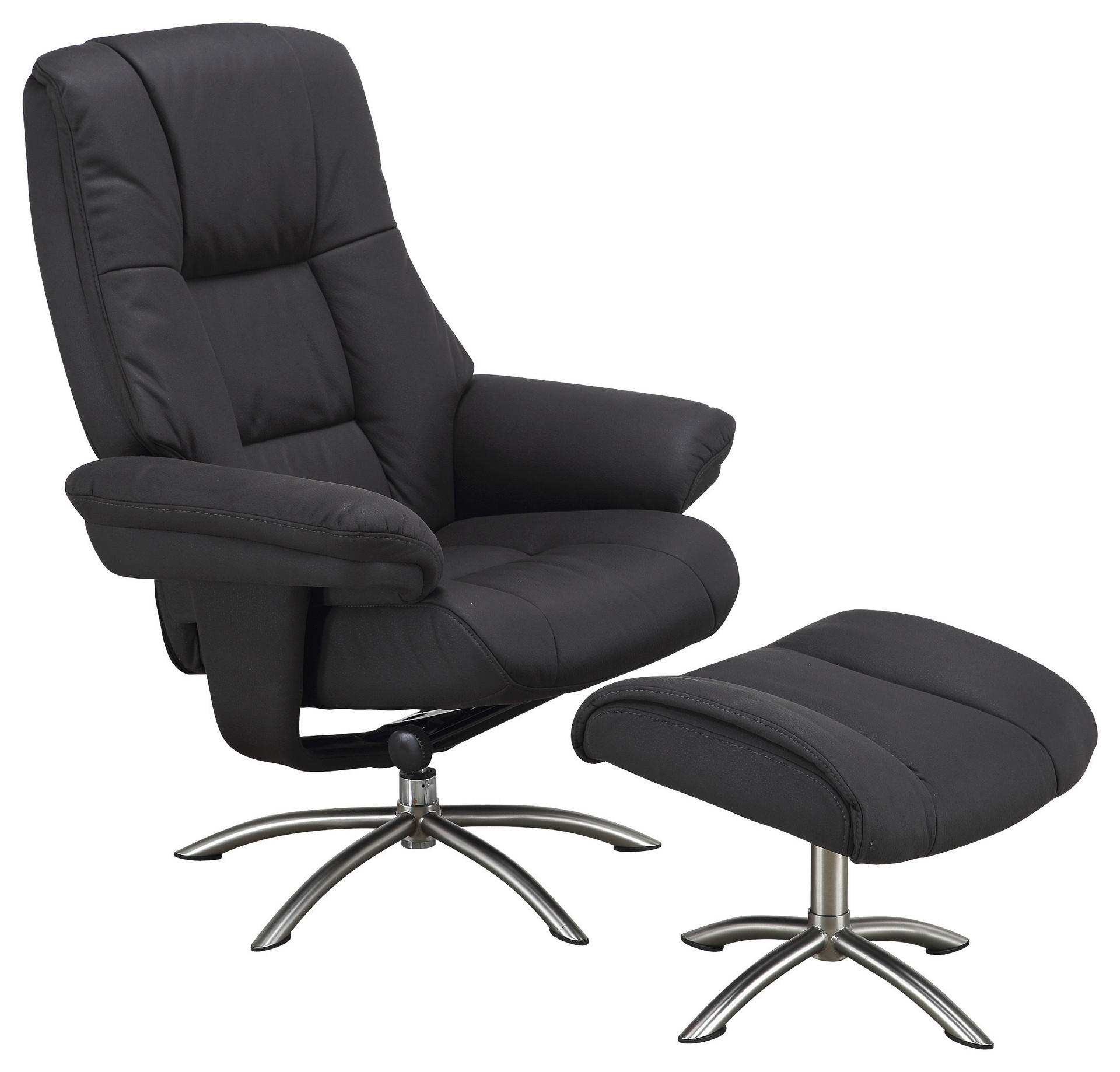 Relaxsessel FM-440 B/H/T: ca. 78x86x114 cm FM-440 - Edelstahloptik (78,00/86,00/114,00cm)