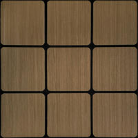 Wandpaneel braun B/H: ca. 64x64 cm Wandpaneel_neutral_Furnier_Quadrat - braun (64,00/64,00cm)