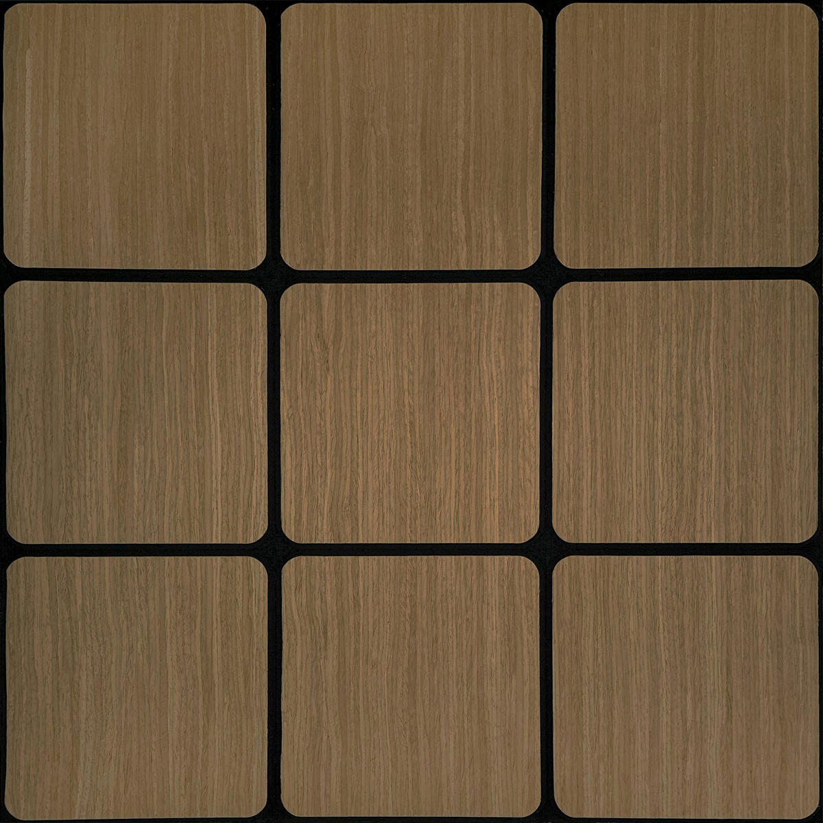 Wandpaneel braun B/H: ca. 64x64 cm Wandpaneel_neutral_Furnier_Quadrat - braun (64,00/64,00cm)