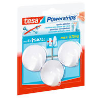 Powerstrips weiß Kunststoff B/H/L: ca. 18,5x34x13,5 cm Powerstrip_Haken_S_Rund_tesa - weiß (13,50/18,50/34,00cm) - tesa