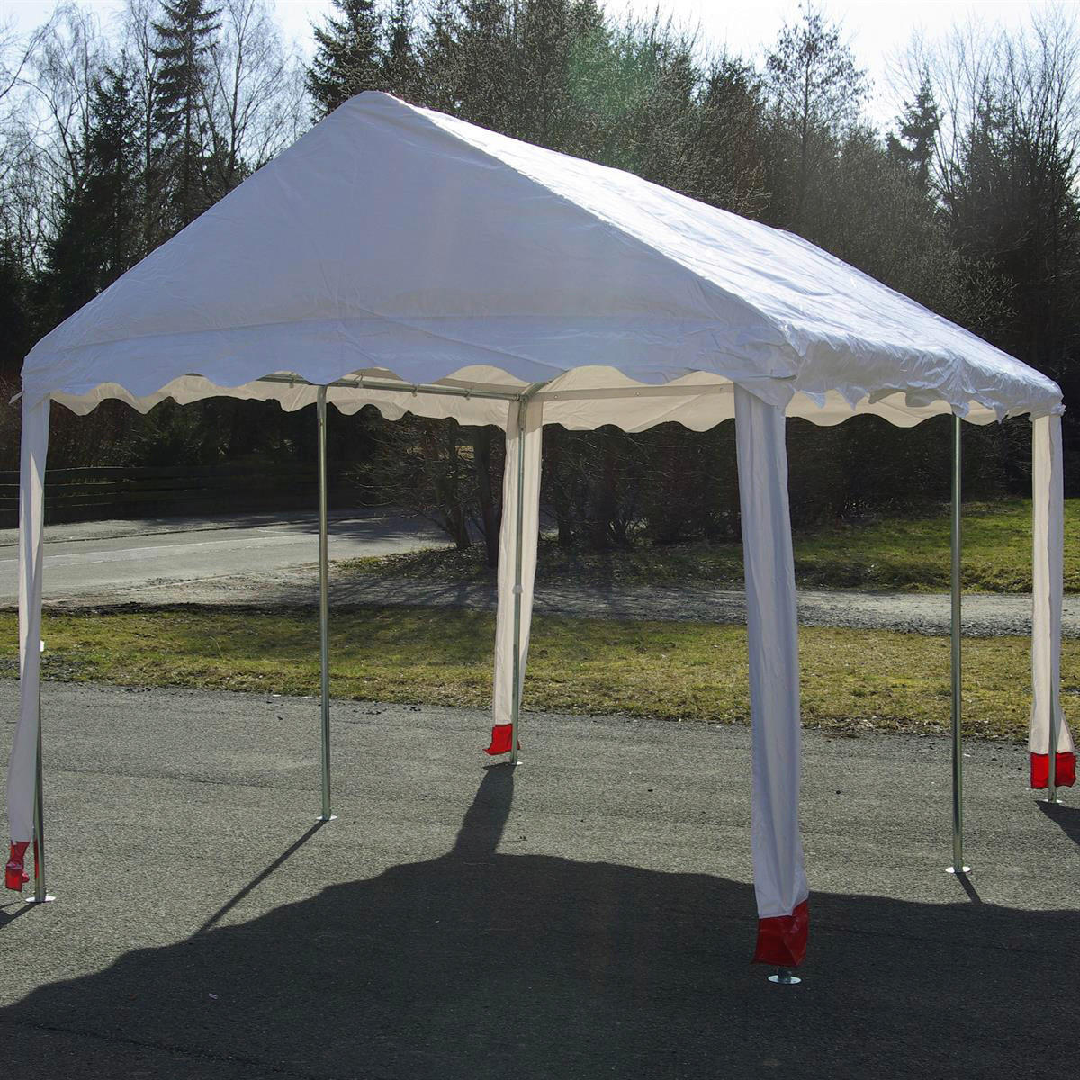 VCM Pavillon weiß Metall B/H/L: ca. 300x300x400 cm Pavillon - weiß (400,00/300,00/300,00cm) - VCM