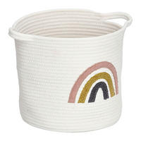 Zeller Korb Rainbow multicolor Baumwolle B/H/L: ca. 32x28x32 cm Rainbow - multicolor (32,00/32,00/28,00cm) - Zeller
