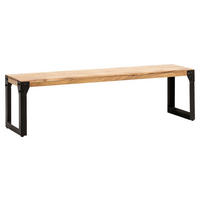Sitzbank braun B/H/T: ca. 180x45x40 cm Esszimmerbank - braun (180,00/45,00/40,00cm) - Wohnling