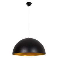 Opviq Pendelleuchte gold schwarz B/H/T/L/D: ca. 60x126x60x60x60 cm E27 1 Brennstellen Sivani - gold/schwarz (60,00/60,00/126,00cm) - Opviq