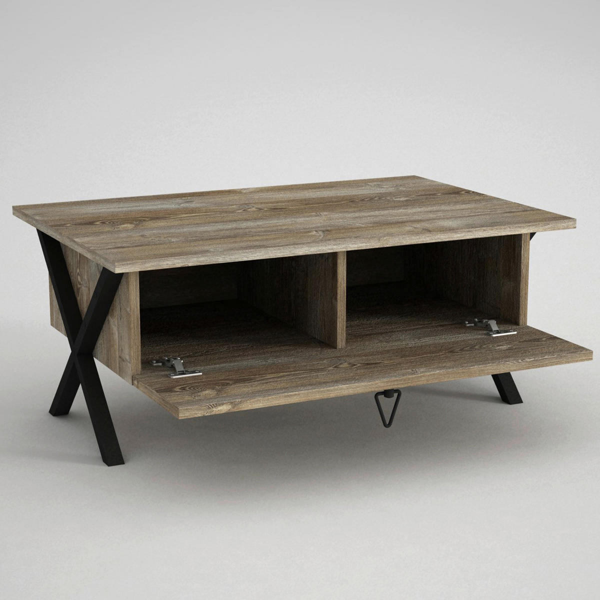 Couchtisch Zeth Eiche Nachbildung B/H/T: ca. 90x39x60 cm Zeth - Eiche (90,00/39,00/60,00cm) - moebel17