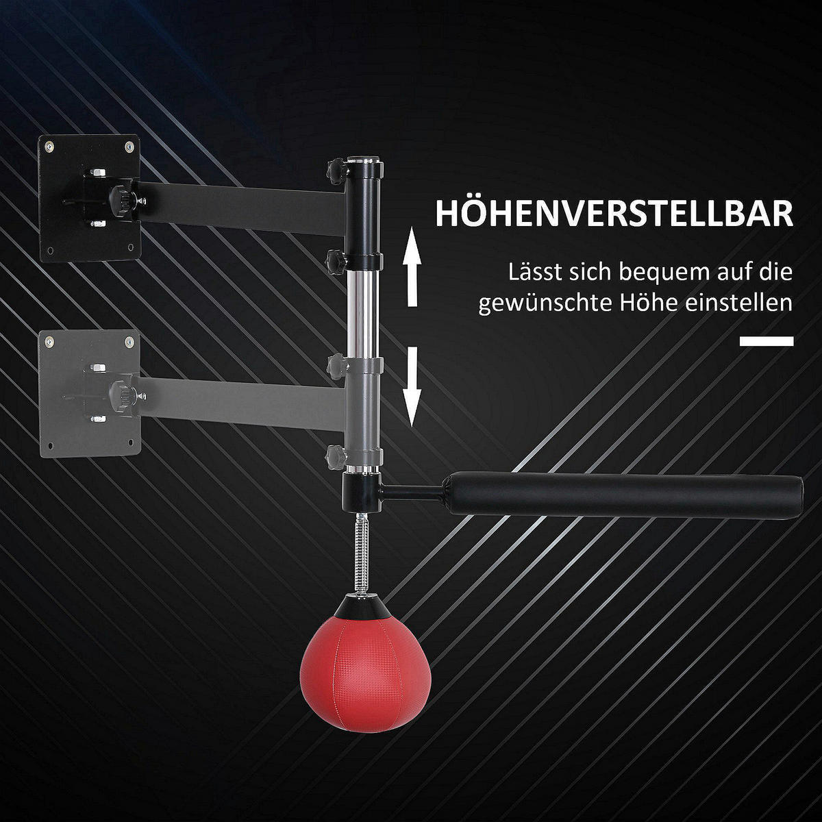 HOMCOM Reflexbarren-Trainer rot Stahl B/H/L: ca. 72x20x79 cm Reflexbarren-Trainer - rot (79,00/72,00/20,00cm) - HOMCOM