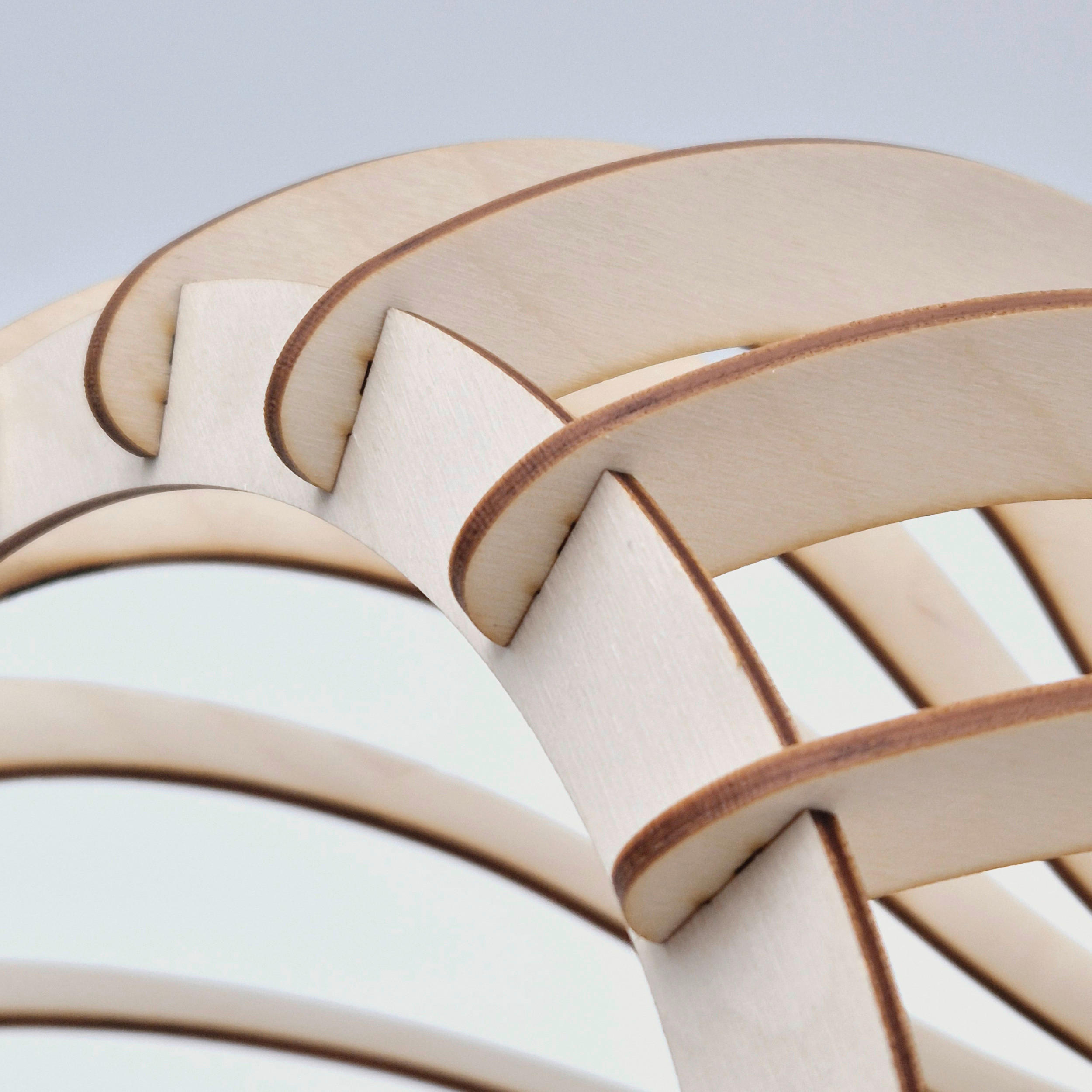 Thumbnail - Lamkur Pendelleuchte TUCCI 50126 buche Buche H/L: ca. 120x29 cm E27 1 Brennstellen