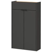 Mehrzweckschrank 1397-549 Graphit Optik Eiche Navarra Nachbildung B/H/T: ca. 56x97x22 cm 1397-549 - Eiche/Graphit (56,00/97,00/22,00cm) - Germania