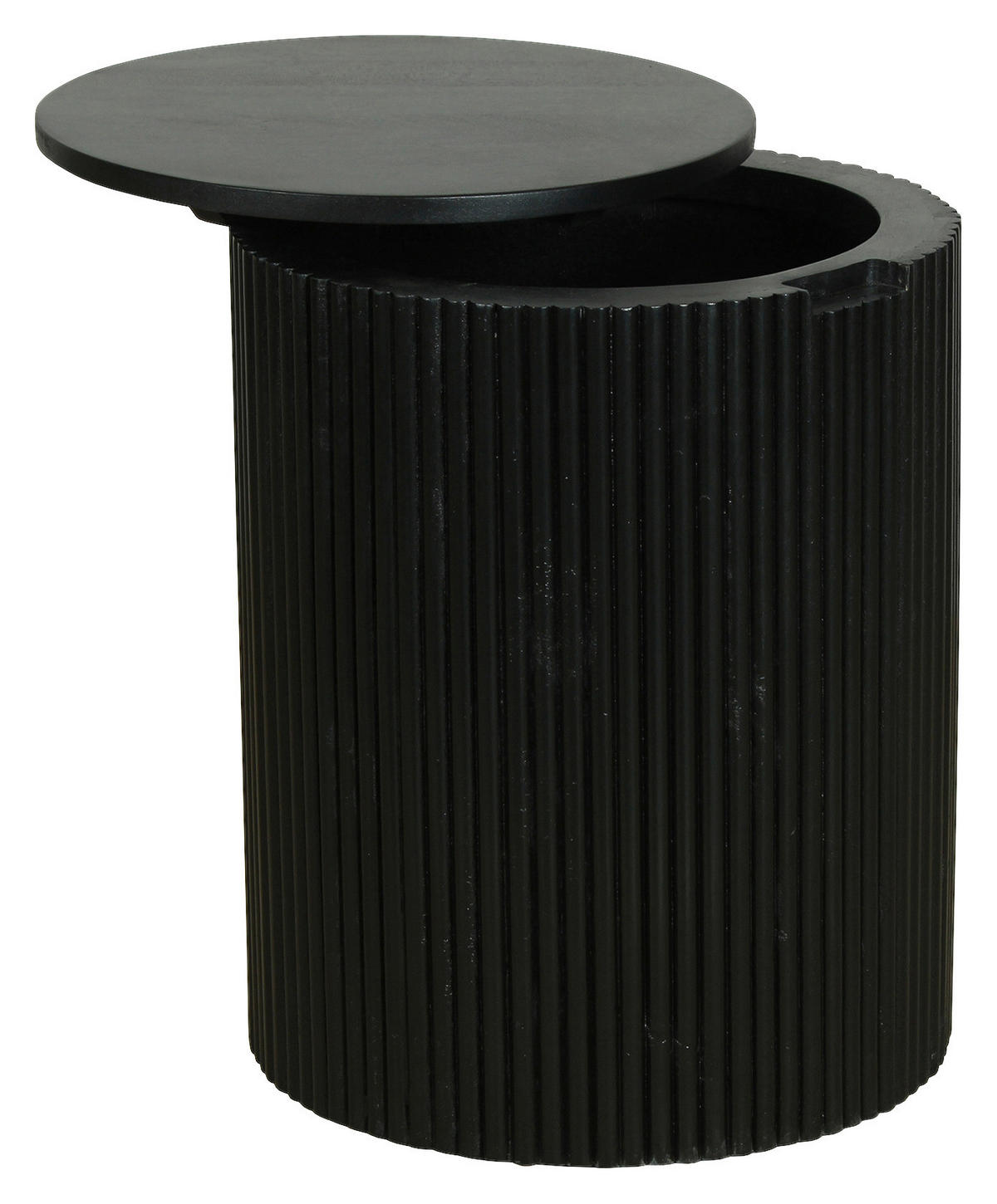 Beistelltisch OWEN schwarz Mango H/D: ca. 50x40 cm OWEN - schwarz (40,00/50,00cm) - byLIVING