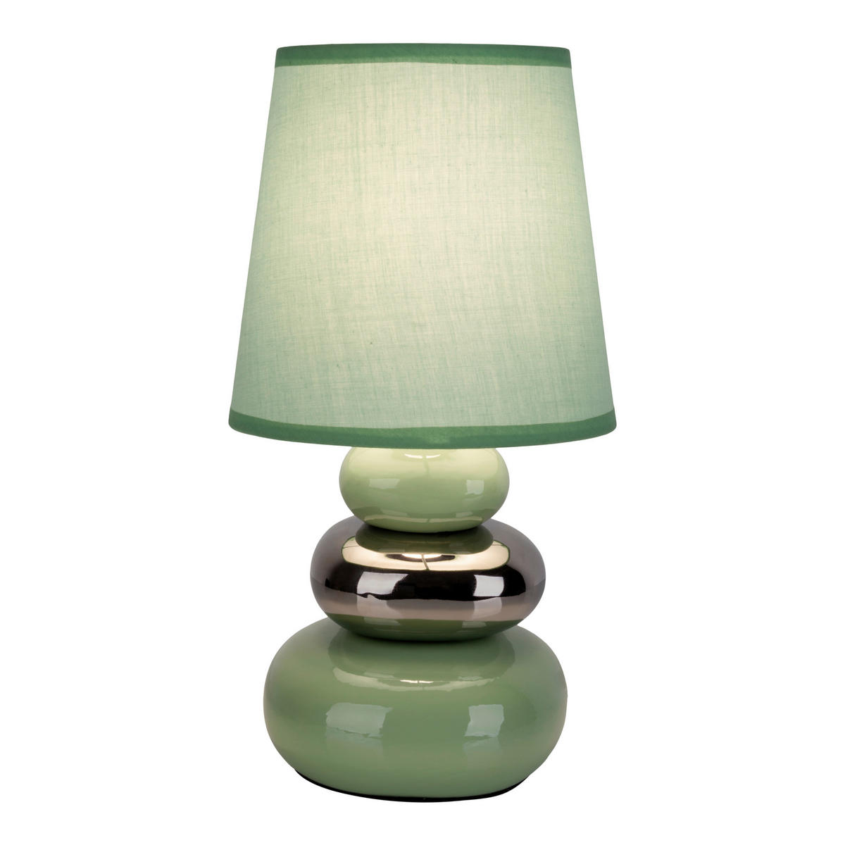 Näve Leuchten Tischleuchte 3045349 mint Keramik B/H/T: ca. 16x31x16 cm E14 1 Brennstellen Stoney - mint (16,00/31,00/16,00cm) - Näve Leuchten