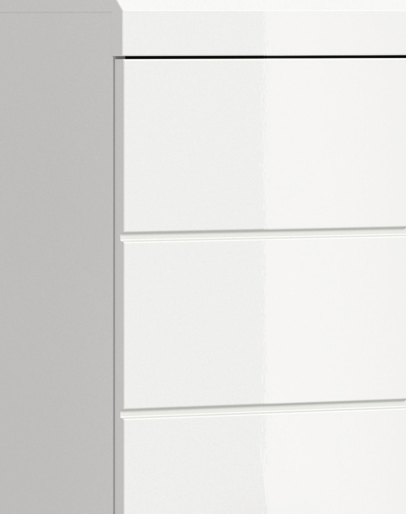 Thumbnail - Badezimmer-Set Scout weiß weiß Hochglanz B/H/T: ca. 164x191x37 cm