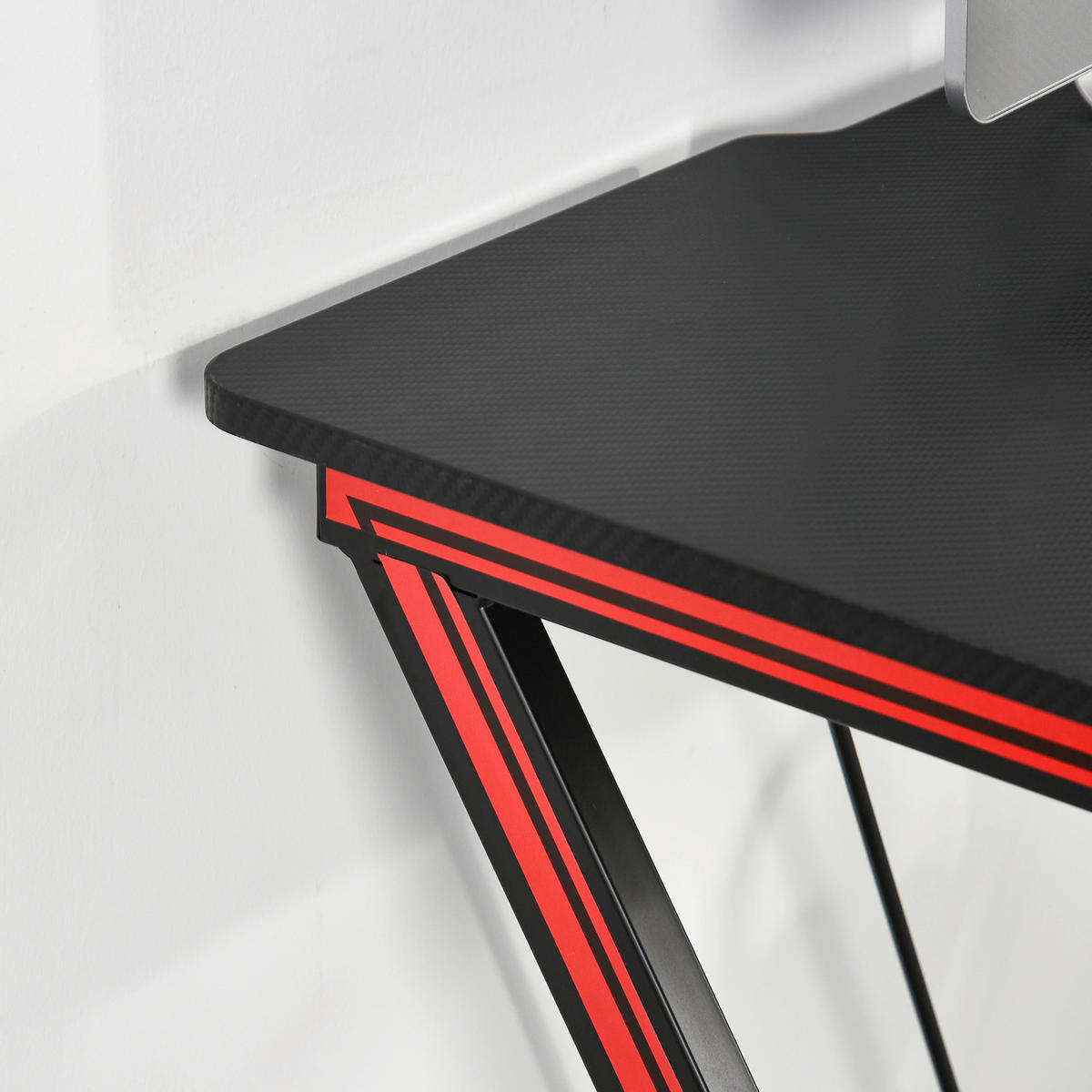 Gaming-Schreibtisch 836-206V01 schwarz B/H/T: ca. 105x75x55 cm 836-206V01 - schwarz (105,00/75,00/55,00cm) - HOMCOM
