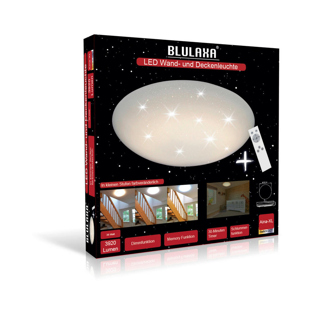 Thumbnail - Blulaxa LED-Deckenleuchte D: ca. 43 cm