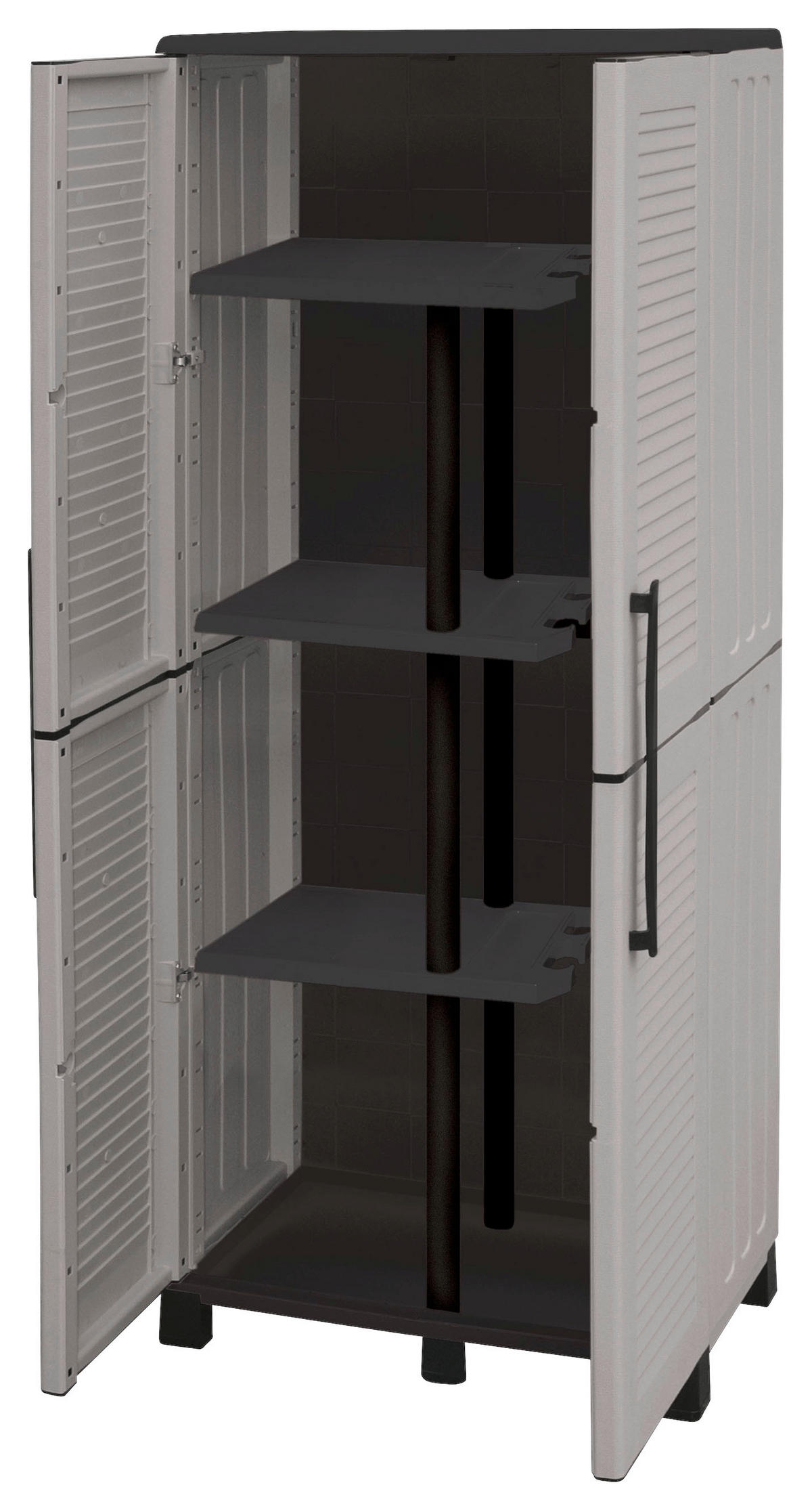 ArtPlast Kunststoffschrank Family grau Kunststoff B/H/T: ca. 68x168x37 cm Family - grau (68,00/168,00/37,00cm) - ArtPlast