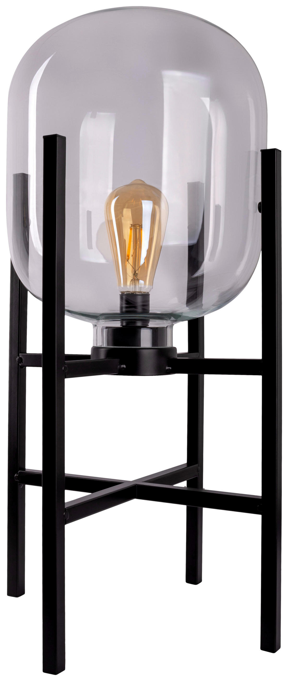 Näve Leuchten LED-Leuchten 5315422 schwarz Glas Kunststoff Metall B/H/T: ca. 26x58x26 cm null 1 Brennstellen Lora - schwarz (26,00/58,00/26,00cm) - Näve Leuchten