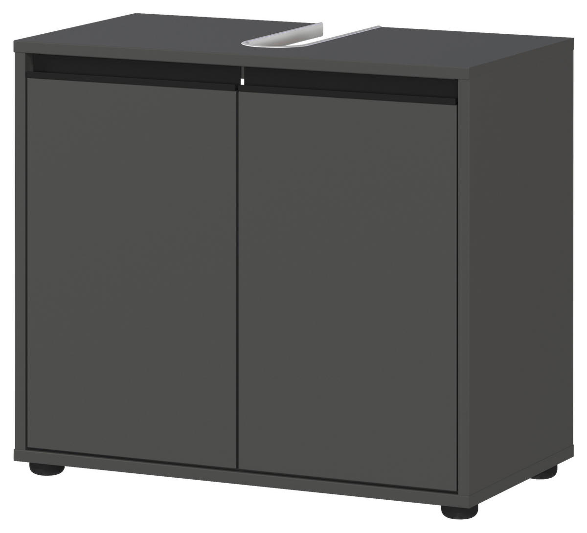 Waschbeckenunterschrank 2200-547 Graphit B/H/T: ca. 63x55x34 cm 2200-547 - Graphit (63,00/55,00/34,00cm) - Germania