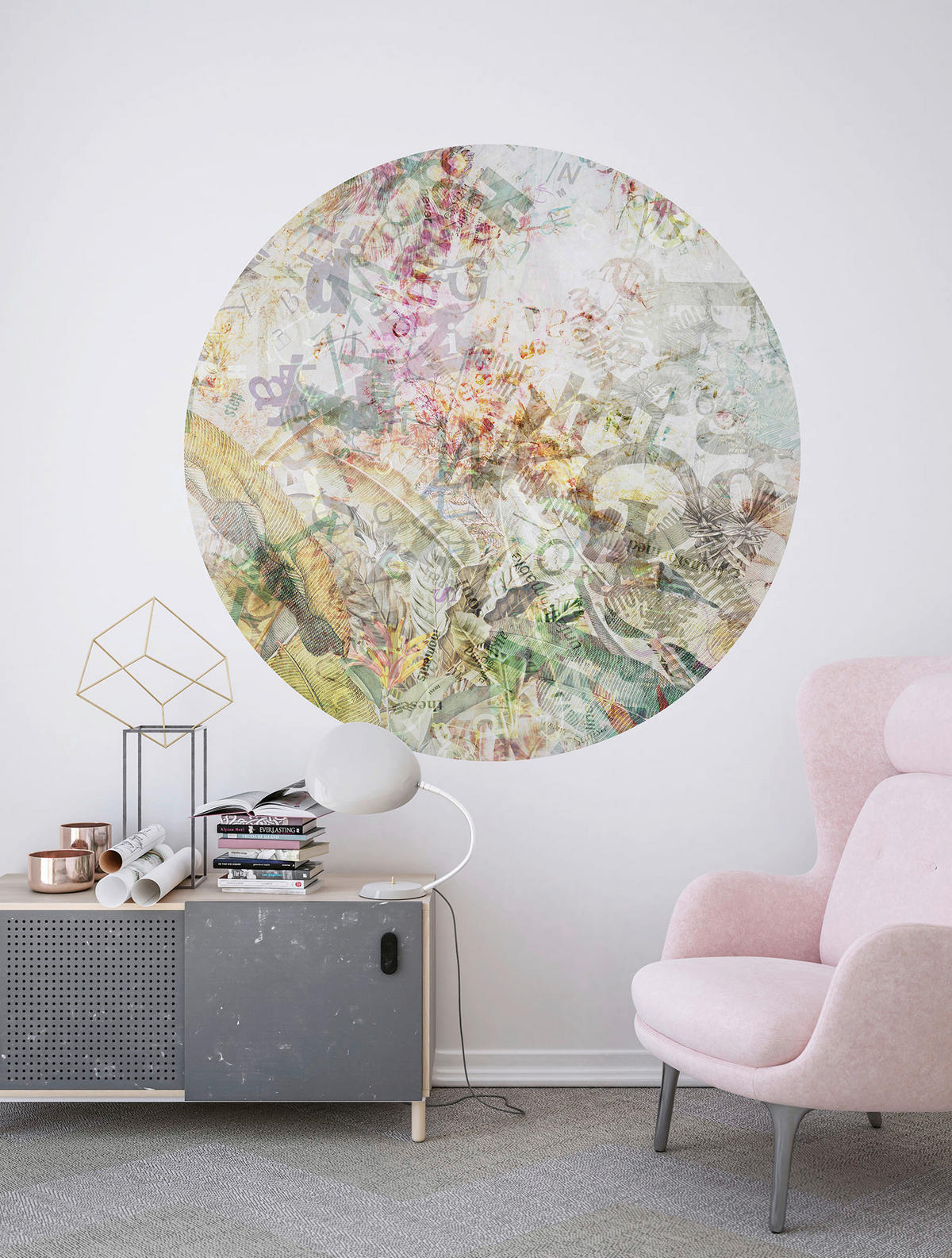 Komar Fototapete Round Stories D: ca. 125 cm Round Stories - (125,00cm) - Komar