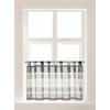 Scheibengardine Havana anthrazit B/L: ca. 140x50 cm Havana - weiß/anthrazit (140,00/50,00cm) - POCOline