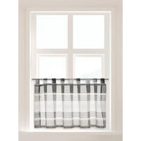 Scheibengardine Havana anthrazit B/L: ca. 140x50 cm Havana - weiß/anthrazit (140,00/50,00cm) - POCOline