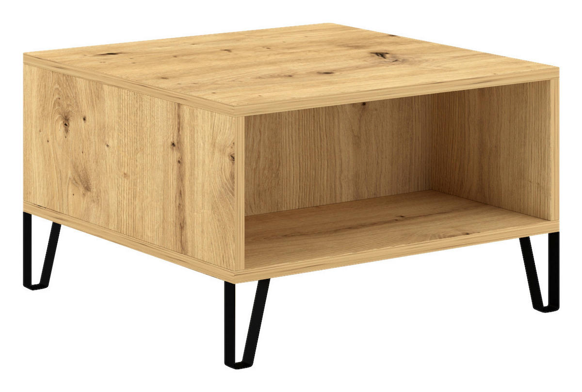 Couchtisch BILBAO Eiche Artisan Nachbildung B/H/T: ca. 60x37x60 cm BILBAO - Eiche (60,00/37,00/60,00cm) - WIPMEB
