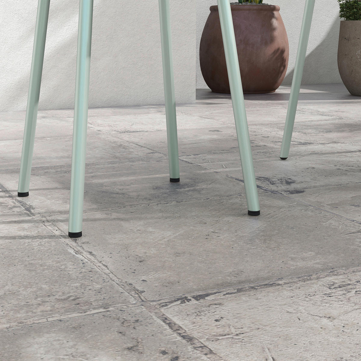 Outsunny Bistro-Set grün Stahl B/H/L: ca. 58x78x51 cm Bistro-Set - grün (51,00/58,00/78,00cm) - Outsunny