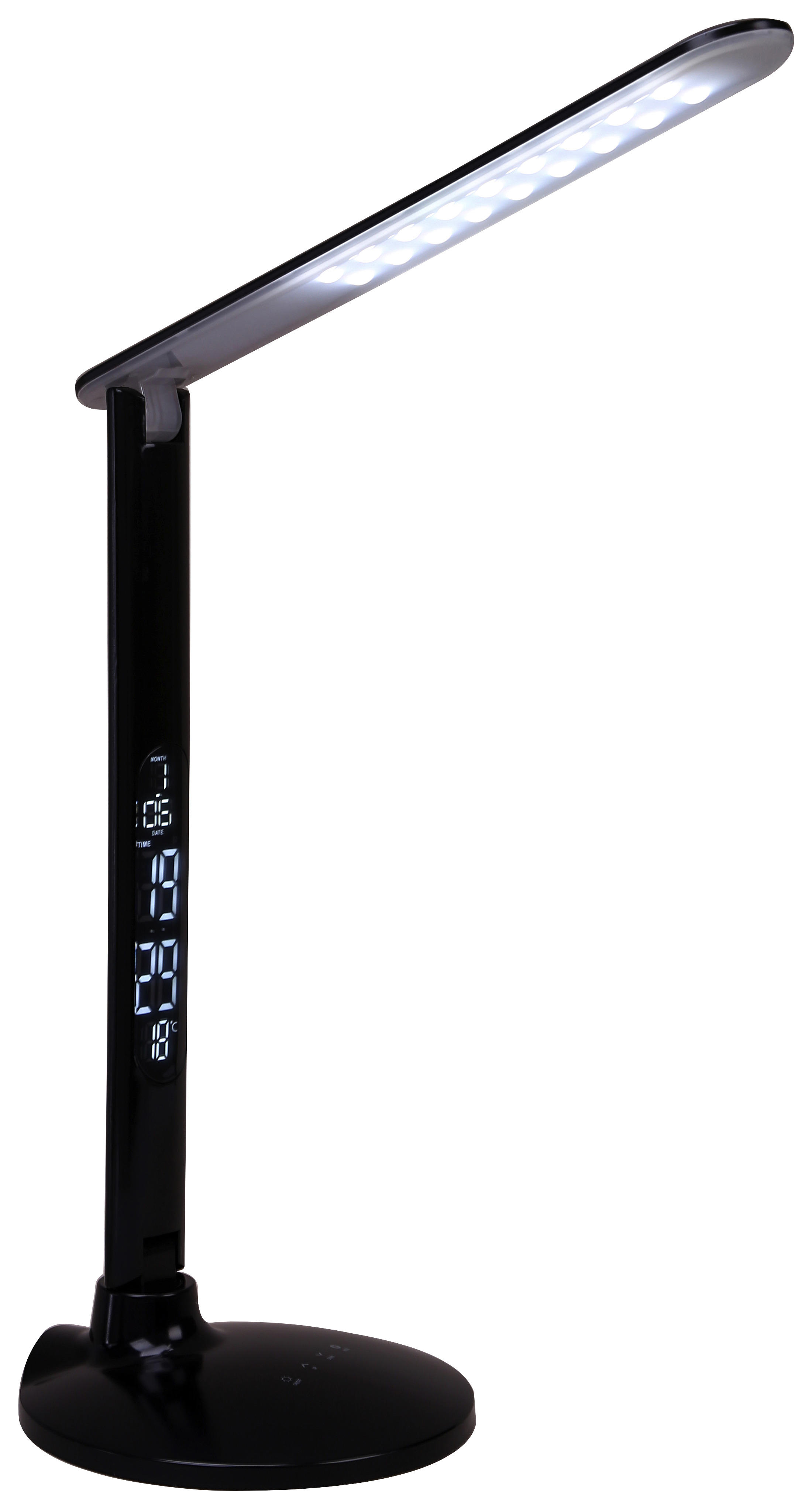 POCOline Tischleuchte Time schwarz Kunststoff H: ca. 50 cm Time - schwarz (50,00cm)