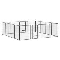 PawHut Gehege grau Edelstahl B/H/L: ca. 320x320x100 cm Freigehege - grau (100,00/320,00/320,00cm) - PawHut
