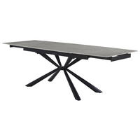 Esstisch  grau Stone Optik B/H/T: ca. 160x76x90 cm Fargo_Esstisch_6003721 - schwarz/grau (160,00/76,00/90,00cm)
