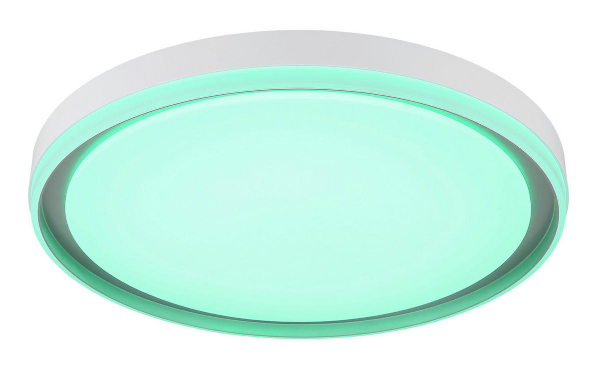 GLOBO Deckenventilator Deckenleuchte-Janice - weiß/silber (51,00/9,00/50,50cm) - GLOBO