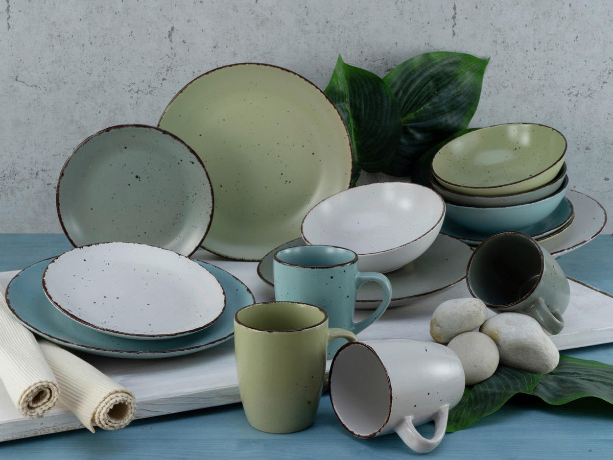 CreaTable Kombiservice Fashion multicolor Keramik 16 tlg. Fashion - multicolor - CreaTable