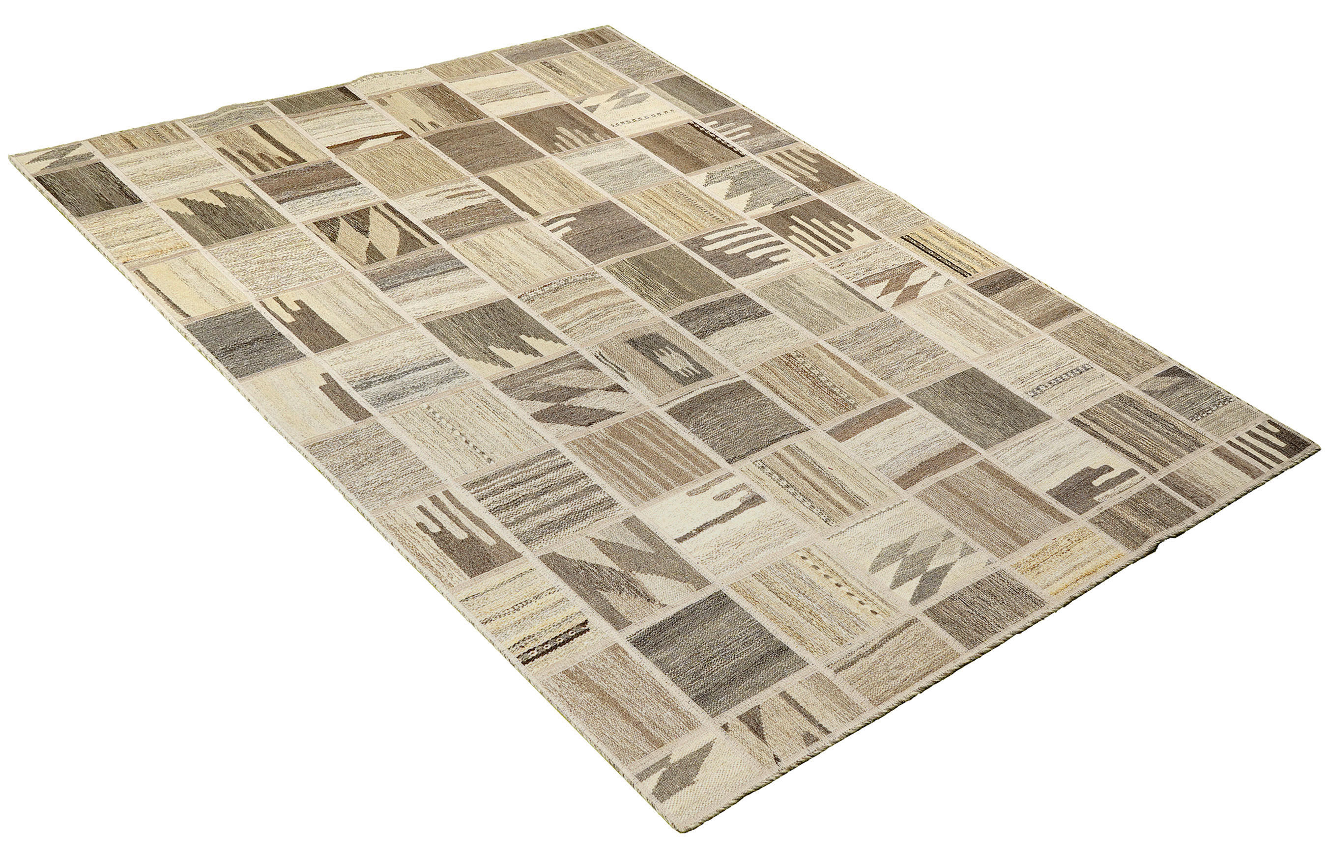 PersaTepp Teppich Kelim Tekkehdouz beige B/H/L: ca. 150x1x200 cm Kelim Tekkehdouz - beige (200,00/150,00/1,00cm) - PersaTepp