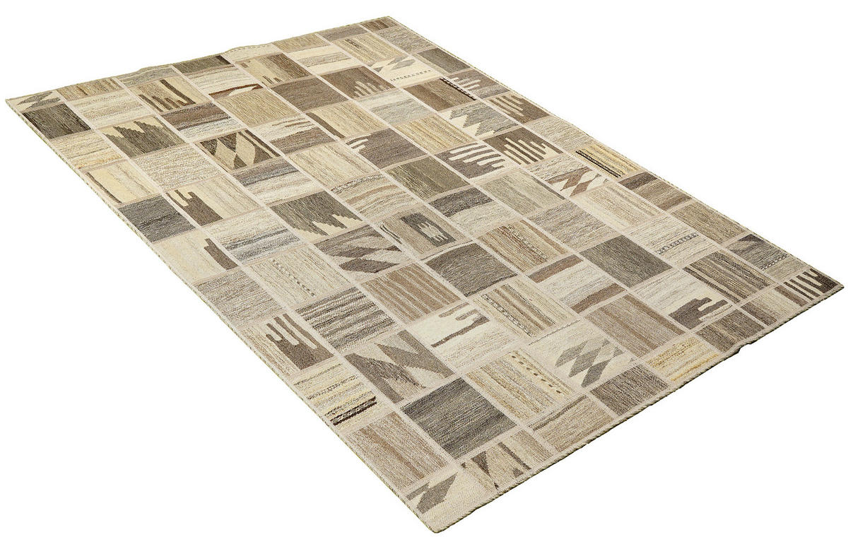 PersaTepp Teppich Kelim Tekkehdouz beige B/H/L: ca. 150x1x200 cm Kelim Tekkehdouz - beige (200,00/150,00/1,00cm) - PersaTepp