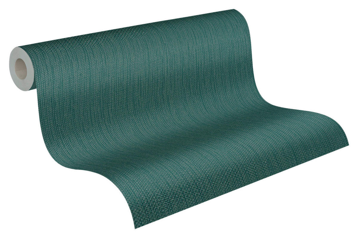 A.S.Creation Vliestapete dunkelgrün B/H/D: ca. 53x1005x9,4 cm Vliestapete - dunkelgrün (9,40/1005,00cm) - A.S.Creation