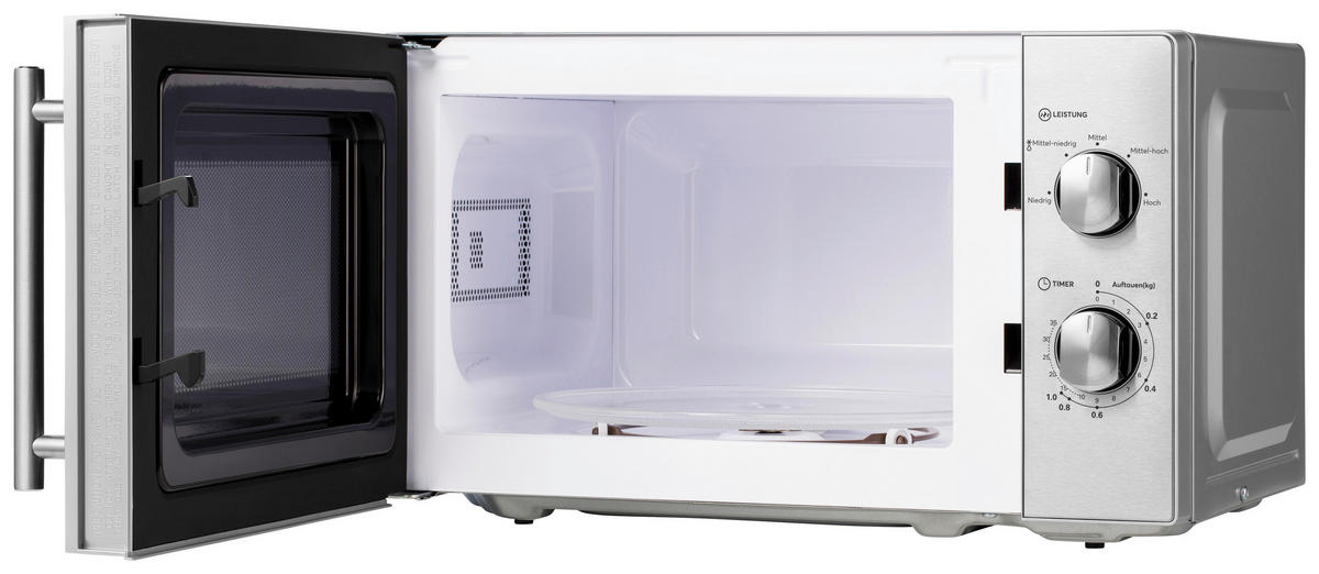 Mikrowelle MM720CD8-PM silber Metall B/H/T: ca. 44x26x36 cm ca. 20 l Mikrowelle_Stockholm - silber (44,00/26,00/36,00cm)