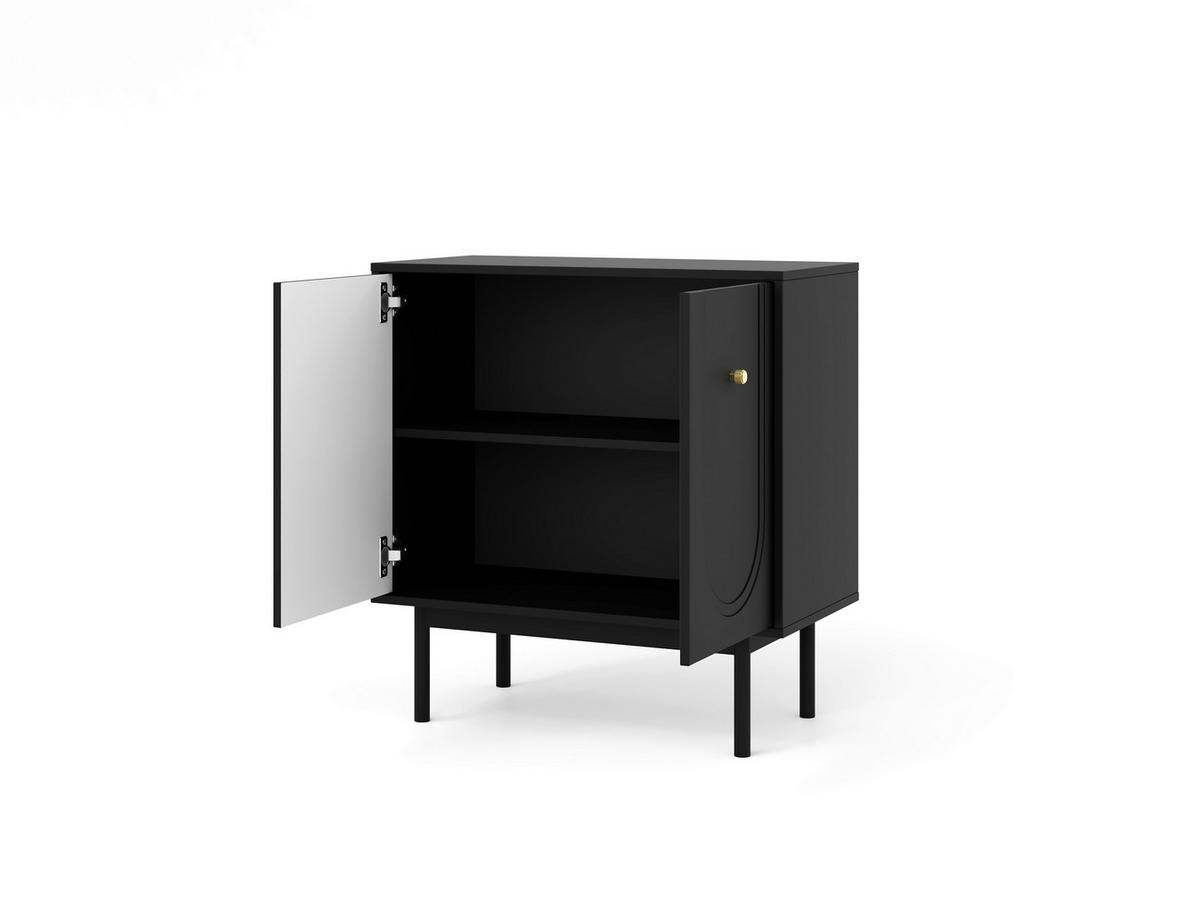 Kommode MAZOMA schwarz gold Optik B/H/T: ca. 79x82x39 cm MAZOMA - gold/schwarz (79,00/82,00/39,00cm) - WIPMEB