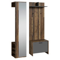 Garderobenset BEN Set 3-tlg. anthrazit BEN Set 3-tlg. - anthrazit - byLIVING