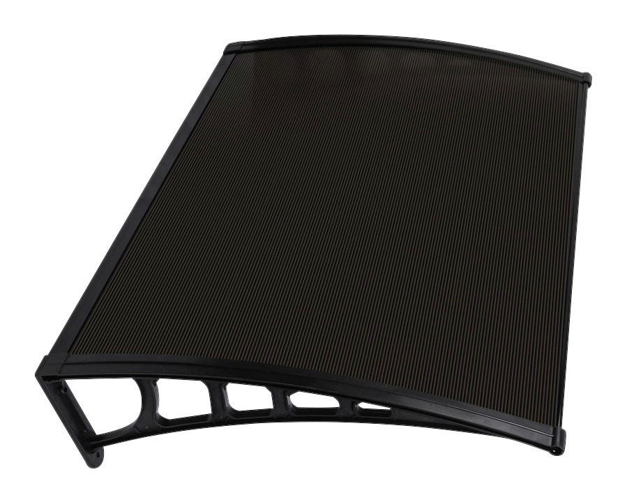 Burtas Vordach Vordach Crocus schwarz B/H/L: ca. 120x23x80 cm Crocus - schwarz (80,00/120,00/23,00cm) - Burtas Vordach