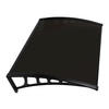 Burtas Vordach Vordach Crocus schwarz B/H/L: ca. 120x23x80 cm Crocus - schwarz (80,00/120,00/23,00cm) - Burtas Vordach