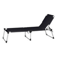 Gardamo Gartenliege ALU-XXL schwarz Aluminium ALU-XXL - schwarz - Gardamo