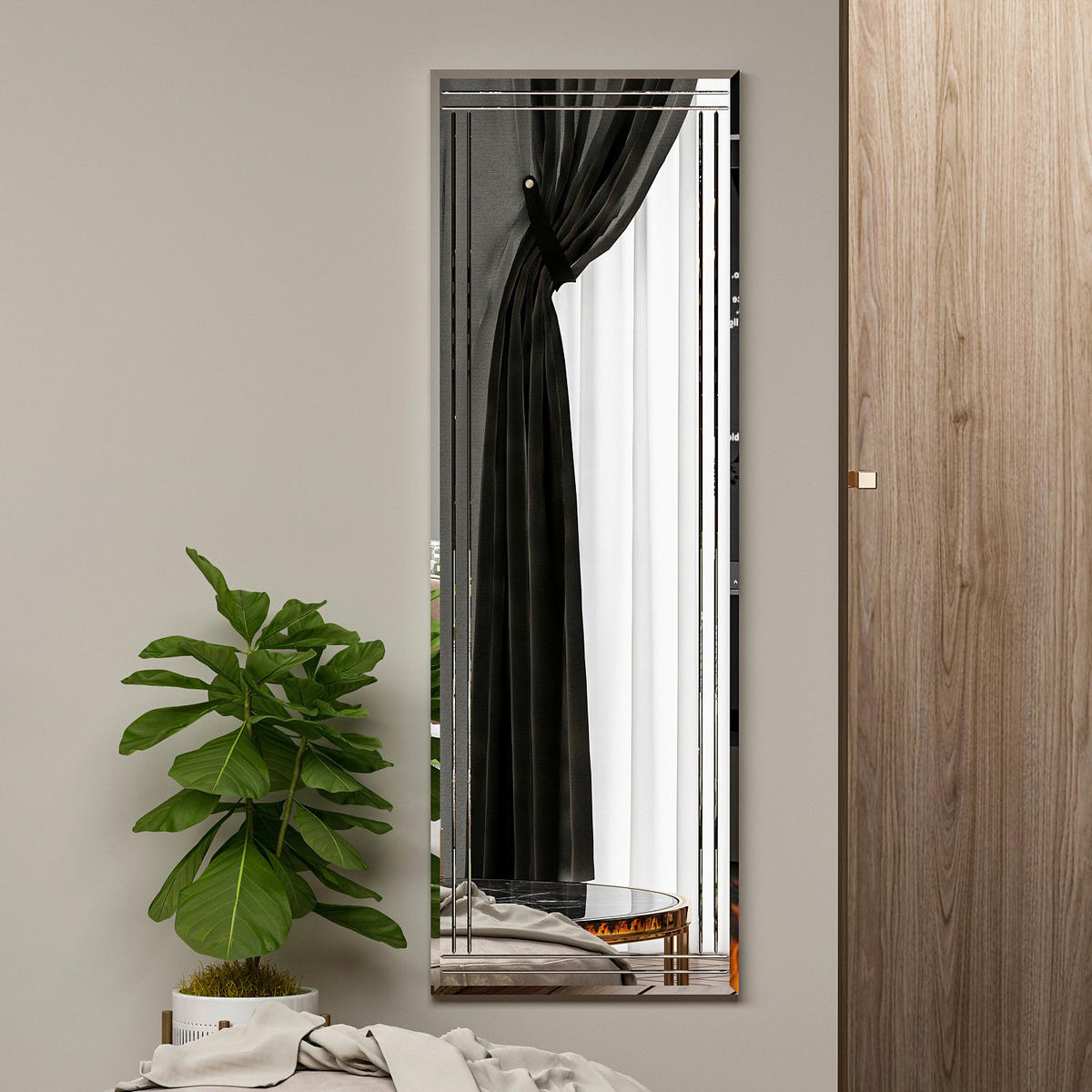 Wandspiegel Buhem transparent Glas B/H/T: ca. 120x40x3,5 cm Buhem - transparent (120,00/40,00/3,50cm) - moebel17