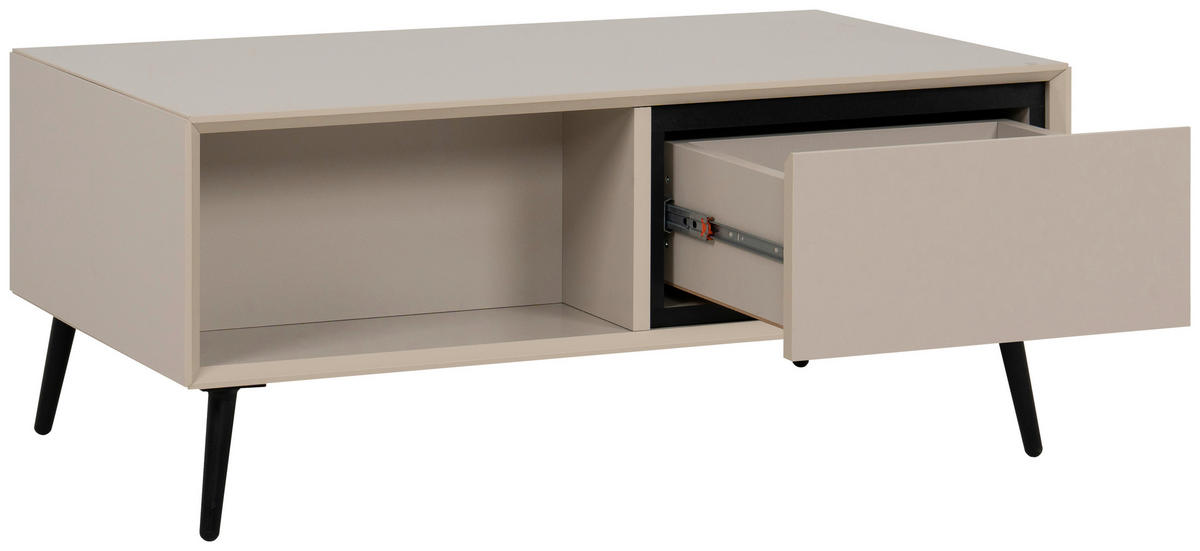 Couchtisch Arona sand schwarz B/H/T: ca. 94x40x55 cm Arona - sand/schwarz (94,00/40,00/55,00cm)