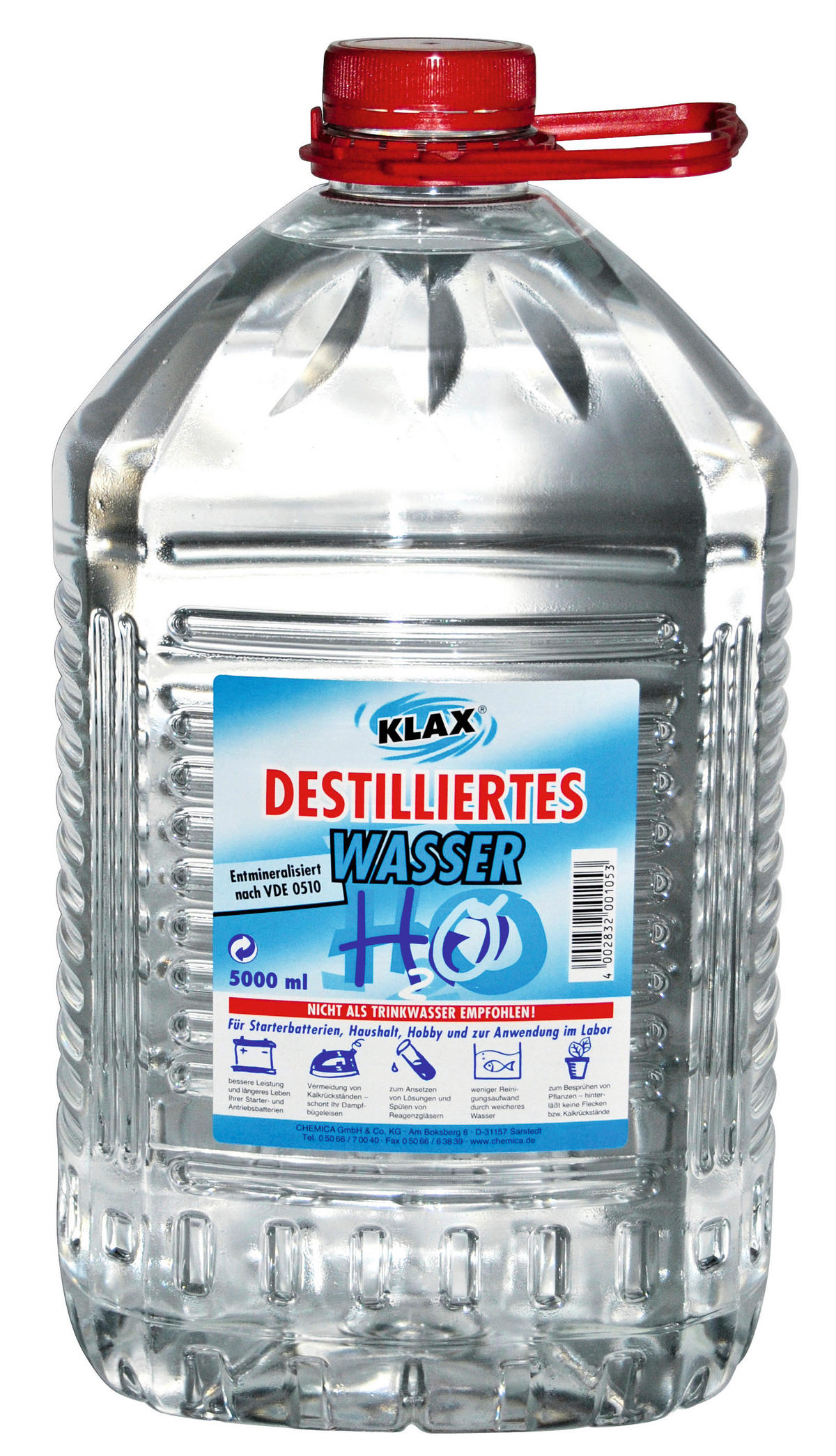 Destilliertes-Wasser 5 Liter