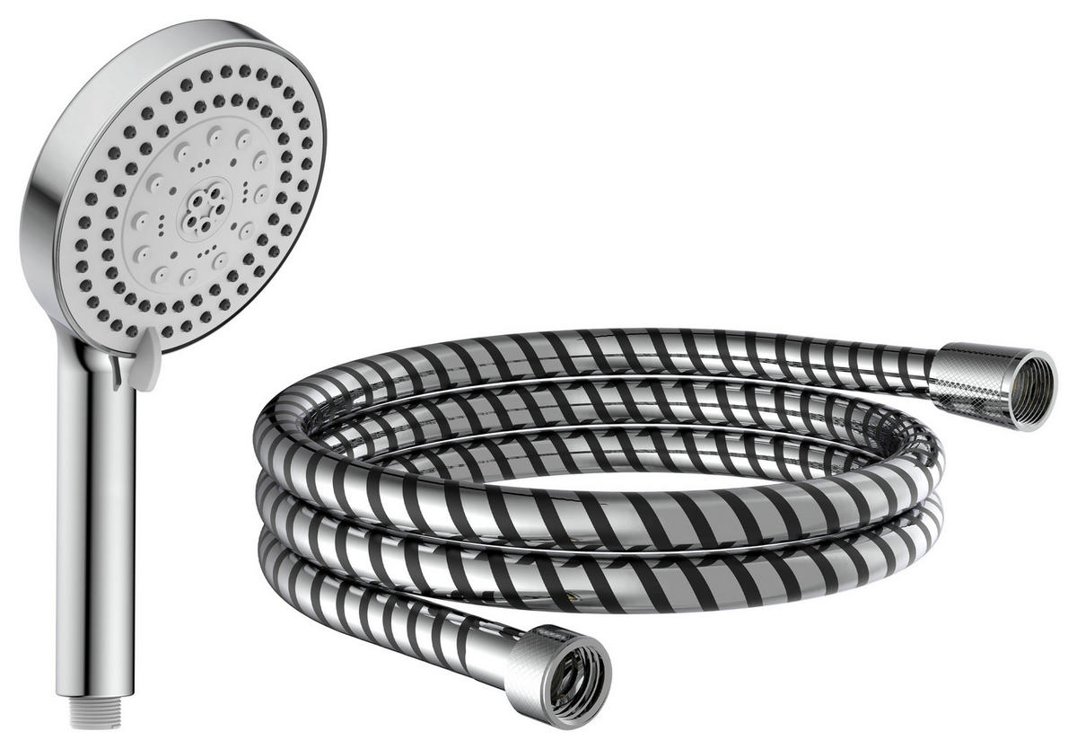 Handbrause-Set Chrom L/D: ca. 150x12 cm Handbrauseset_Storm - Chrom (12,00cm) - EISL