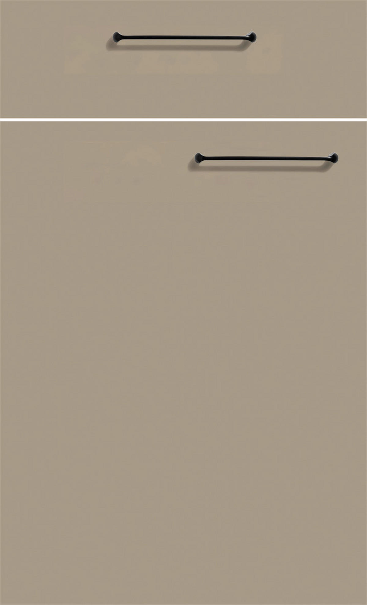 Express Küchenblock Clean hellgrau Lacklaminat supermatt B/H/T: ca. 280x225x60 cm Clean - hellgrau/Eiche (280,00/225,00/60,00cm) - Express