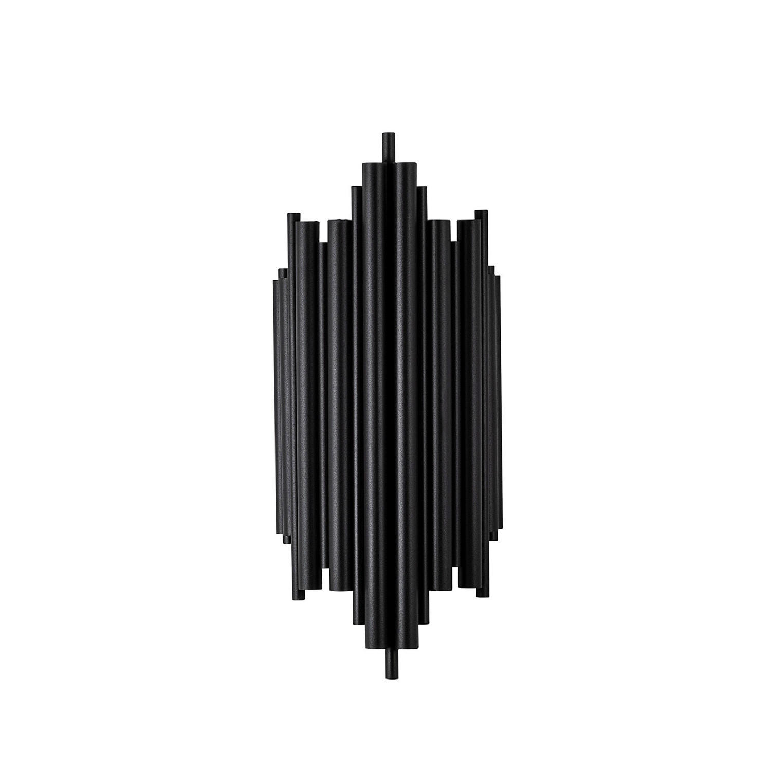Opviq Wandleuchte Reis schwarz Metall B/H/T/L: ca. 22x50x22x11 cm E14 1 Brennstellen Reis - schwarz (11,00/22,00/50,00cm) - Opviq