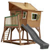 AXI Spielhaus Max braun B/H/L: ca. 432x288x193 cm Max - braun/grün (193,00/432,00/288,00cm) - AXI