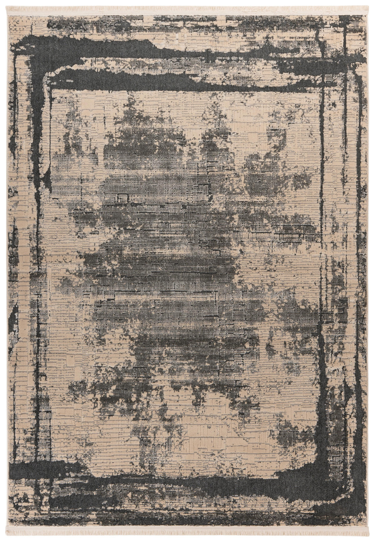 Kayoom Kurzflorteppich Adela 225 grau B/H/L: ca. 80x1,3x150 cm Adela 225 - grau (150,00/80,00/1,30cm) - Kayoom