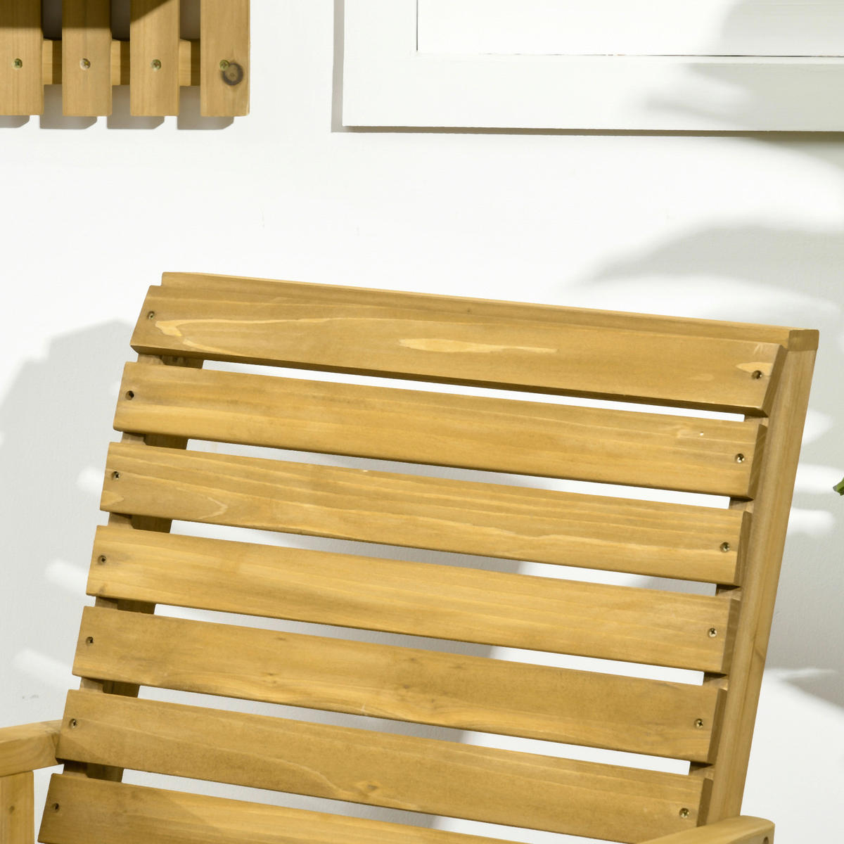 Outsunny Schaukelstuhl Schaukelstuhl - braun (64,00/86,00/85,00cm) - Outsunny